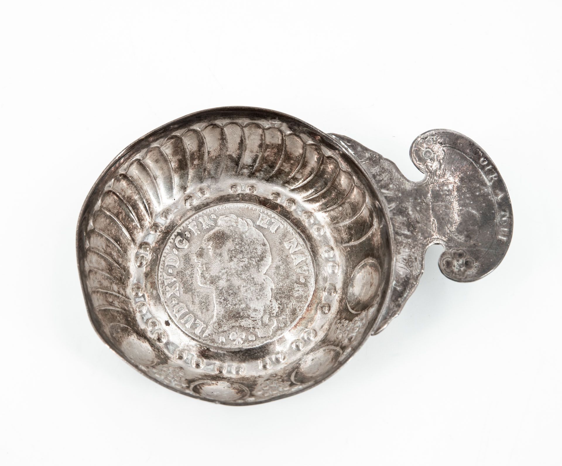 A Silver Tastevin by Marc Parrod, France, 19th Century - Image 2 of 4