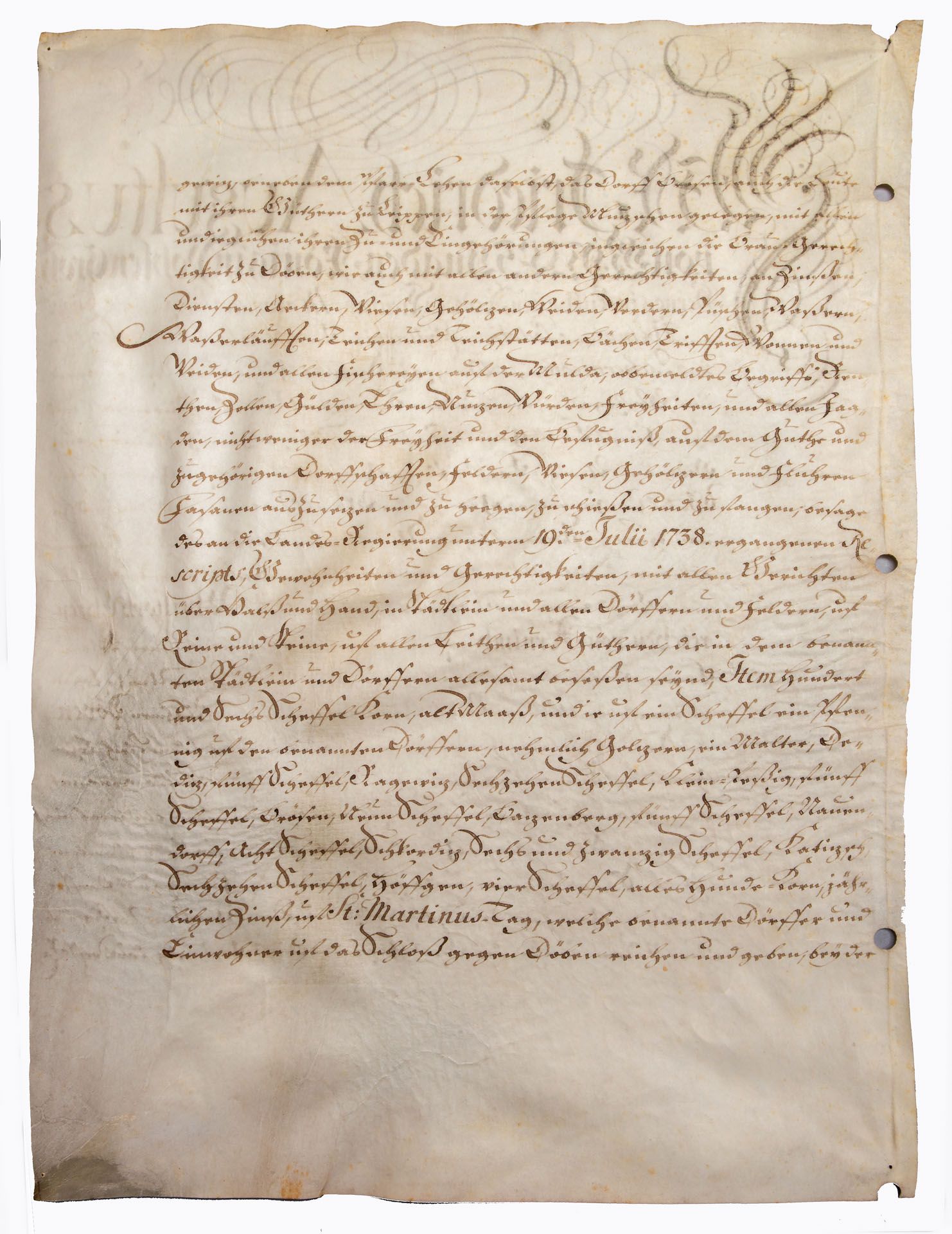 A Royal Document by Fredrich Augustus the II (Augustus the strong 1670 -1733) on Vellum Dated 1710 - Bild 4 aus 4