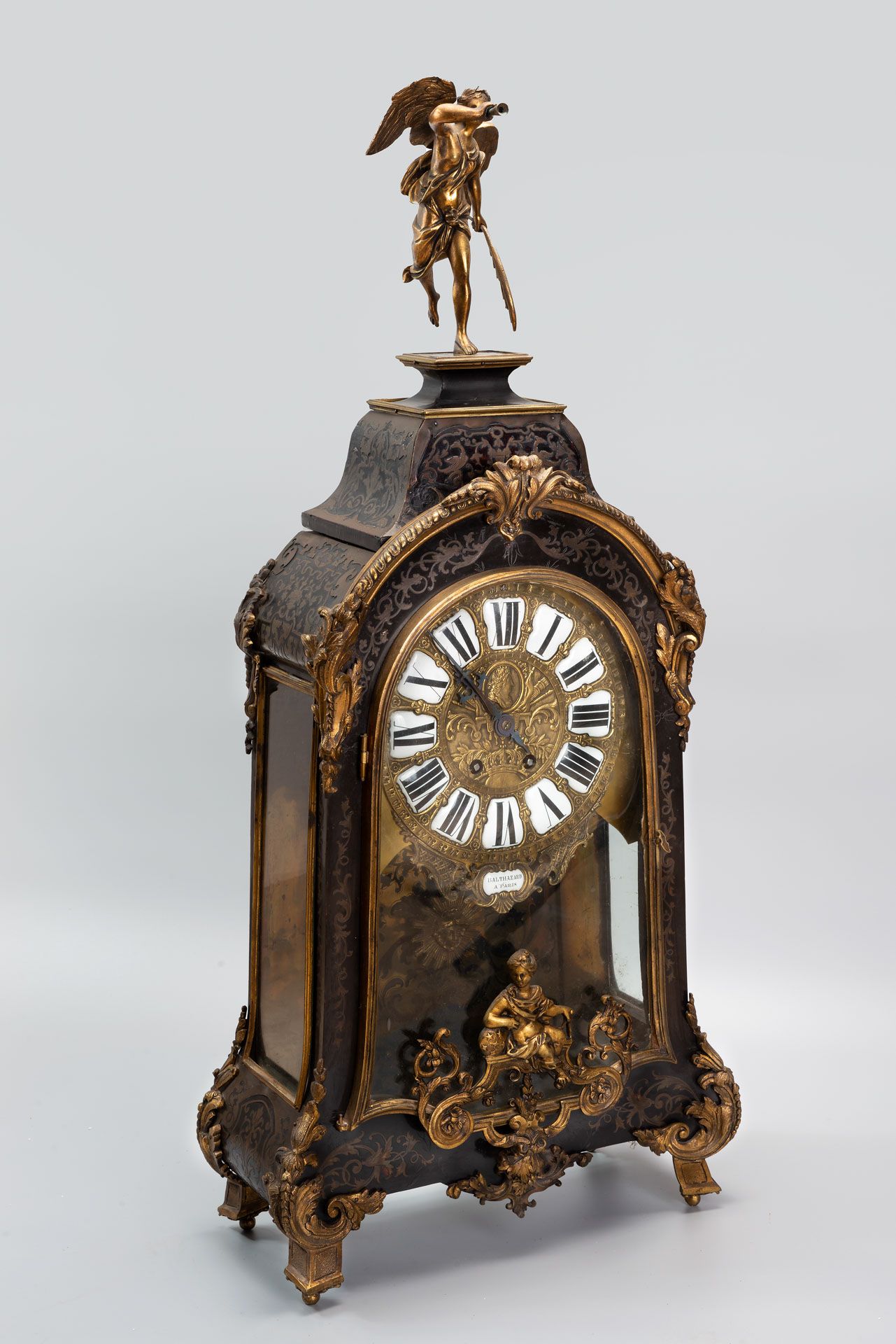 A Fine Boulle Clock by Charles Baltazar, France, Mid-Late 18th Century