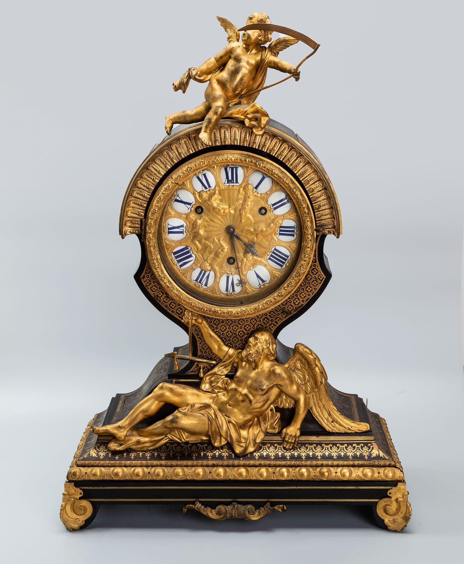 A Magnificent Antoine Gaudron Louis XVI Wood and Gilt Bronze Clock, France, Late 17th Early 18th Cen - Bild 2 aus 6