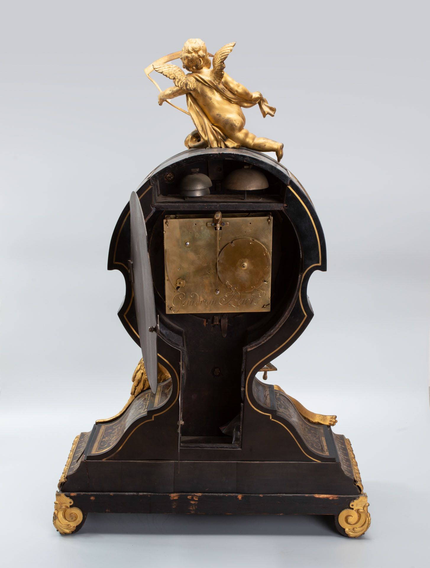 A Magnificent Antoine Gaudron Louis XVI Wood and Gilt Bronze Clock, France, Late 17th Early 18th Cen - Bild 5 aus 6