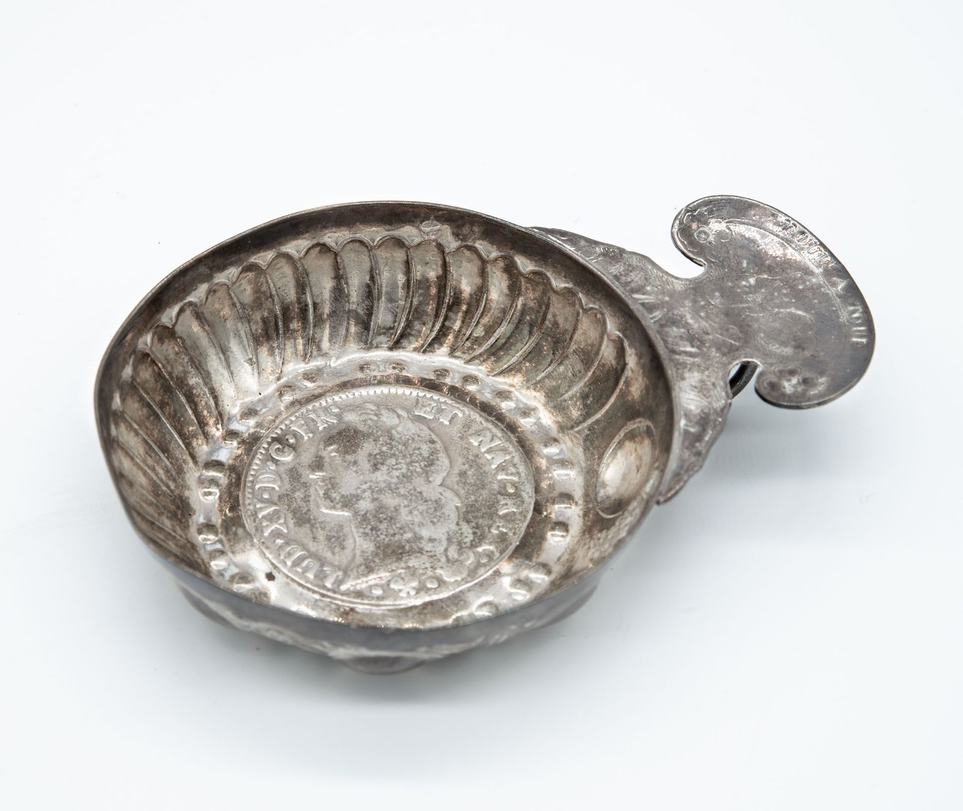 A Silver Tastevin by Marc Parrod, France, 19th Century