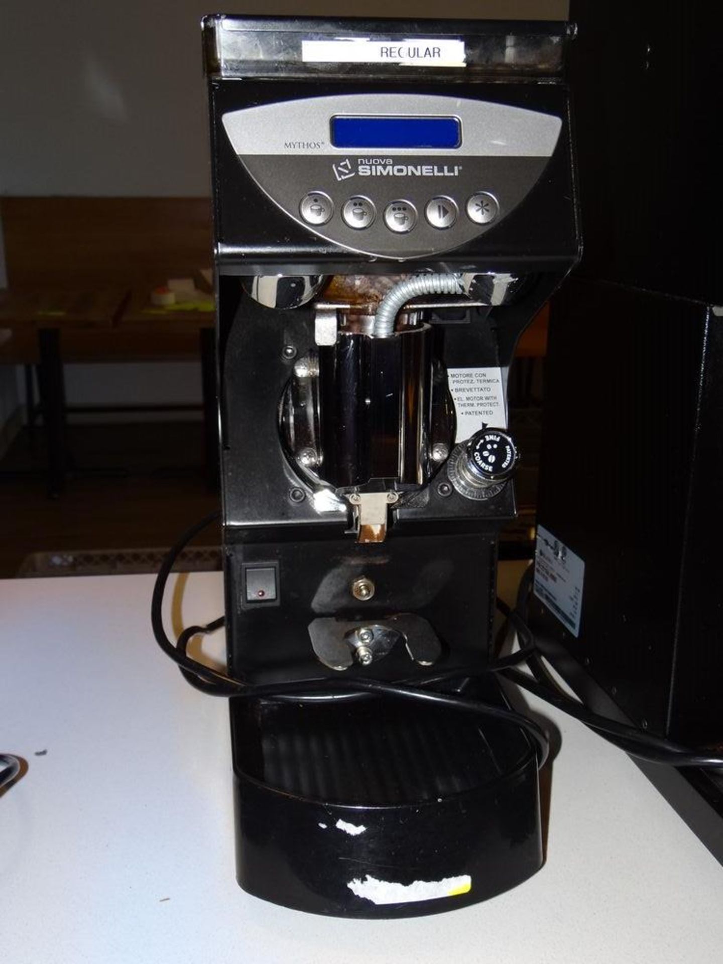 (1) Simonelli Mythos Low Speed Espresso Grinder