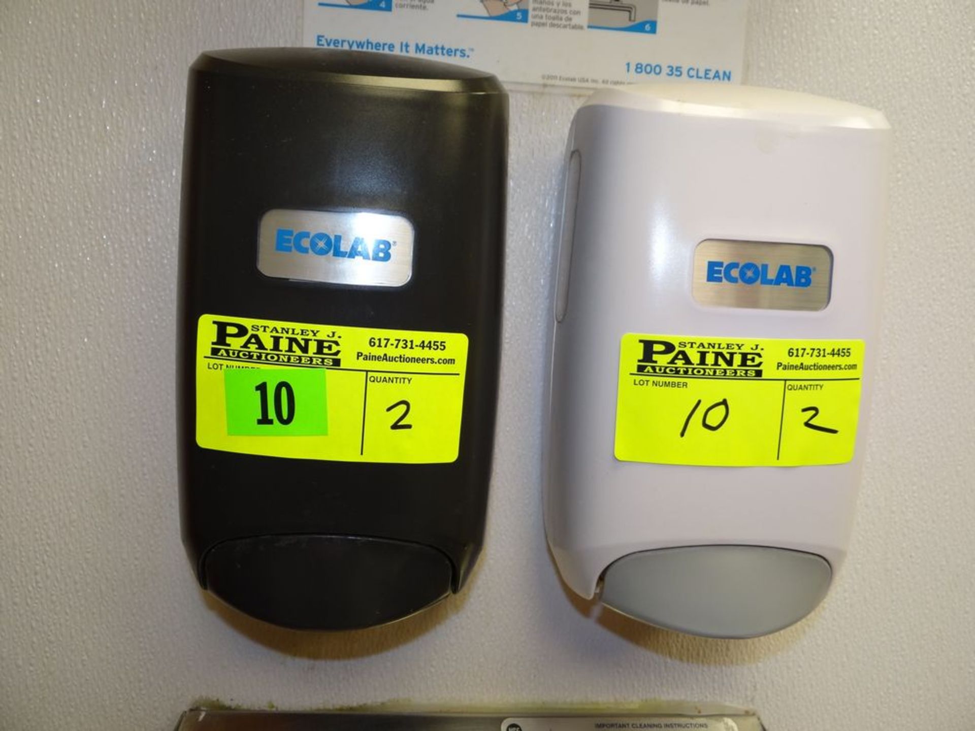 (1) ECOLAB Hand Washing Dispenser