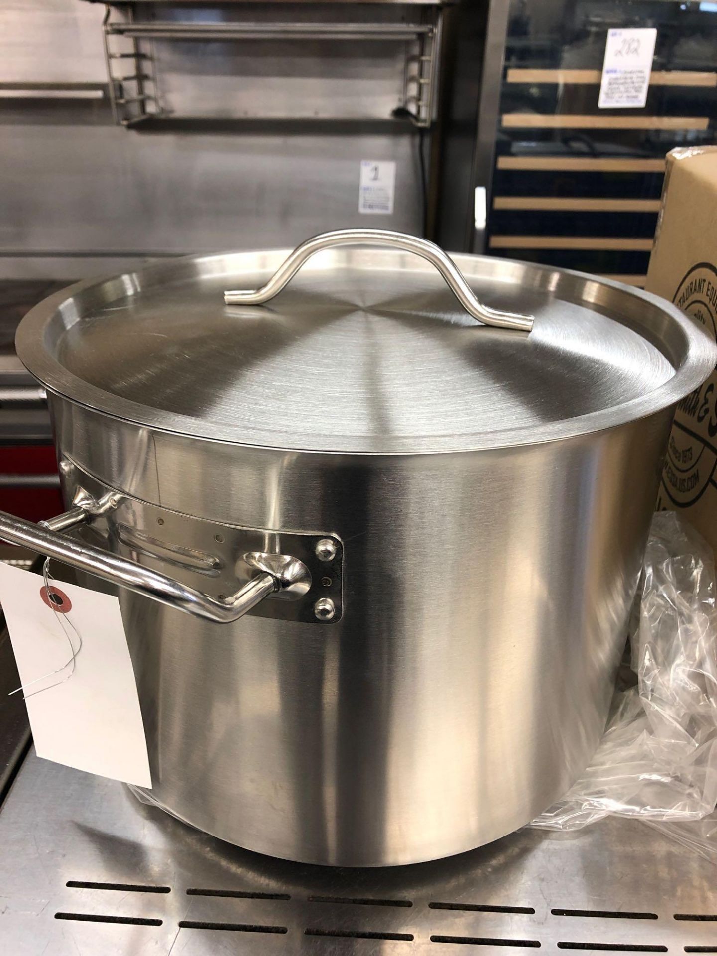14 L stainless steel stock pot with cover