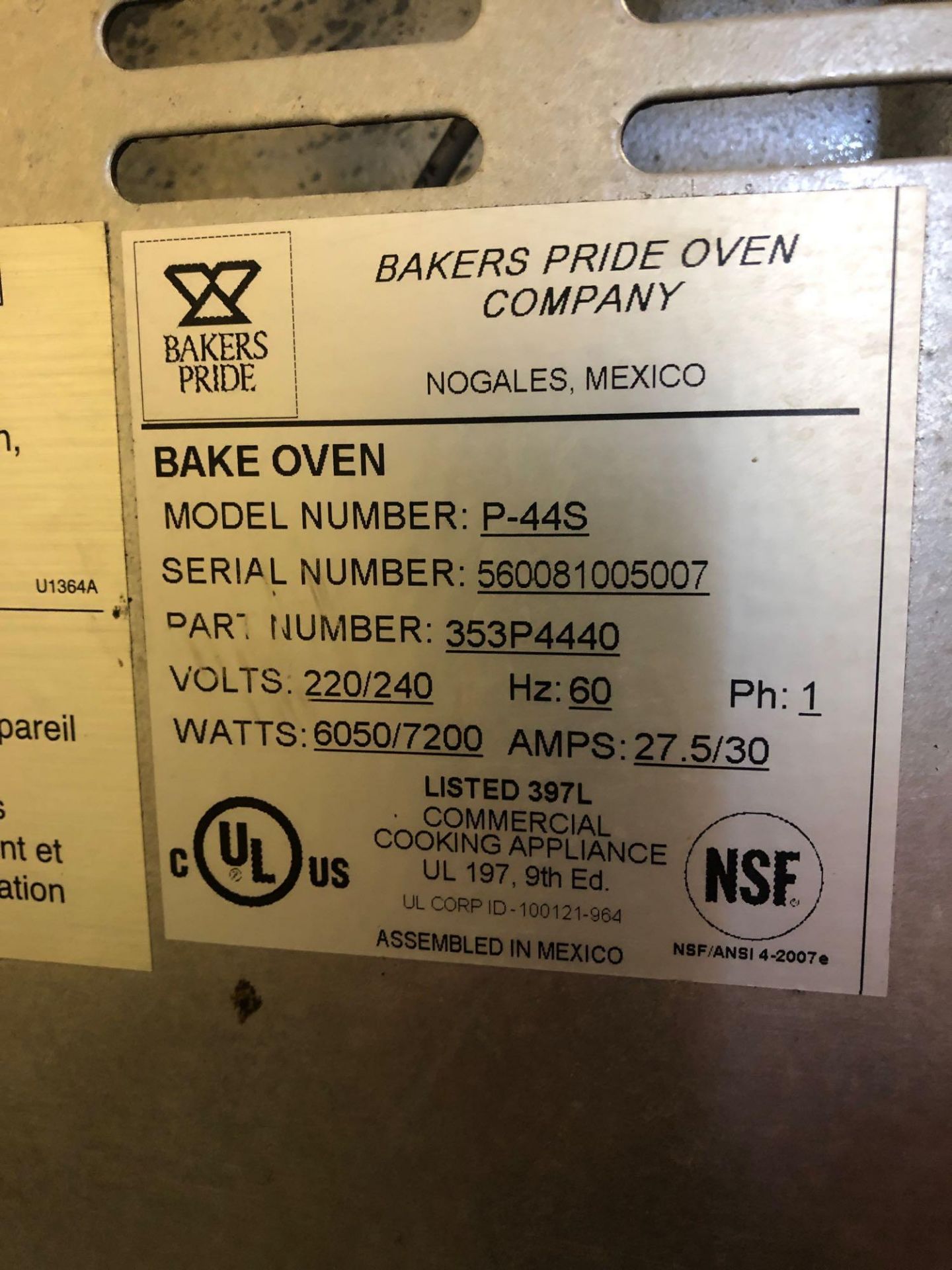 Bakers Pride countertop electric pizza oven - Image 3 of 3