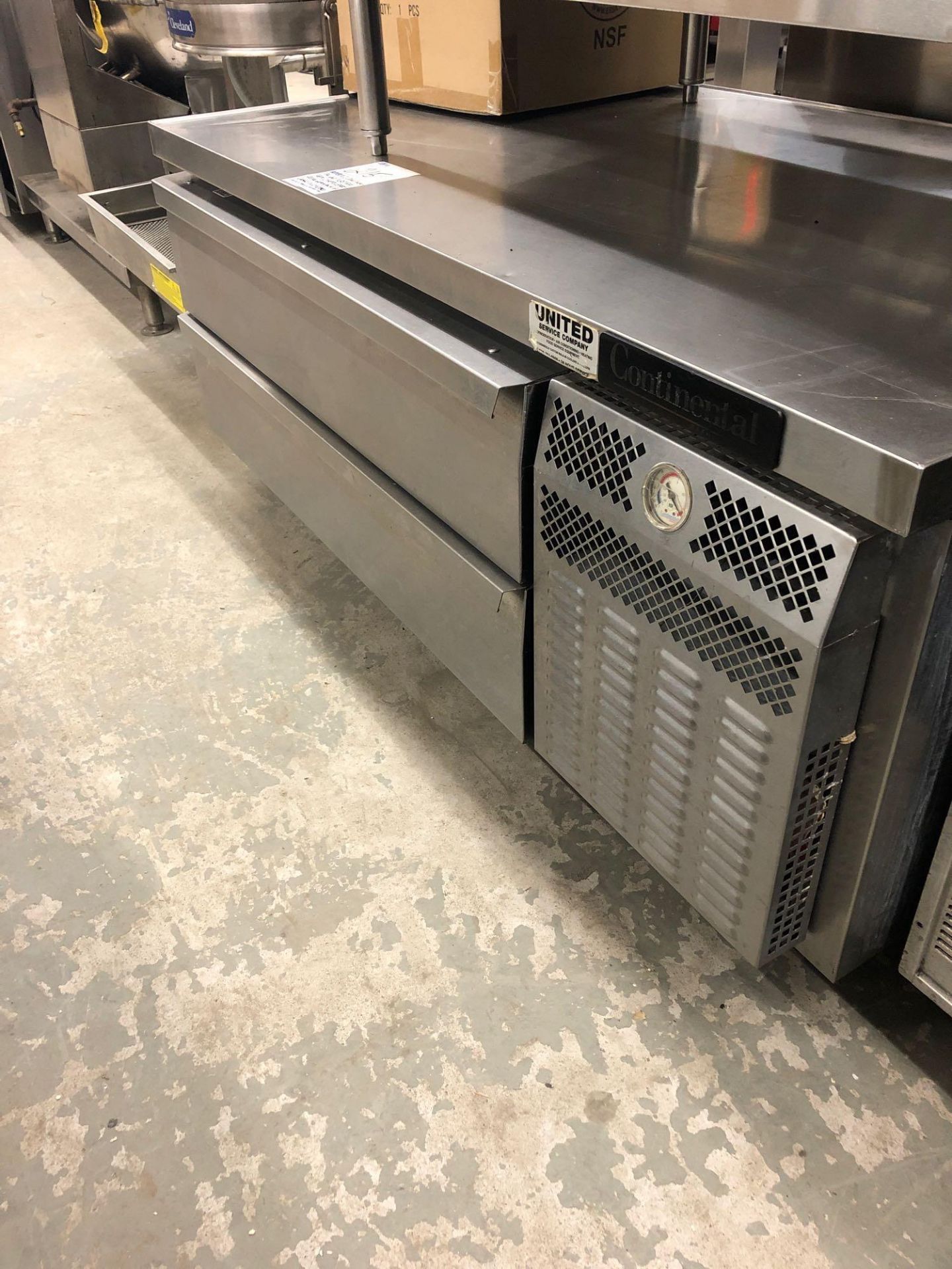 Continental 60 inch refrigerated chef base