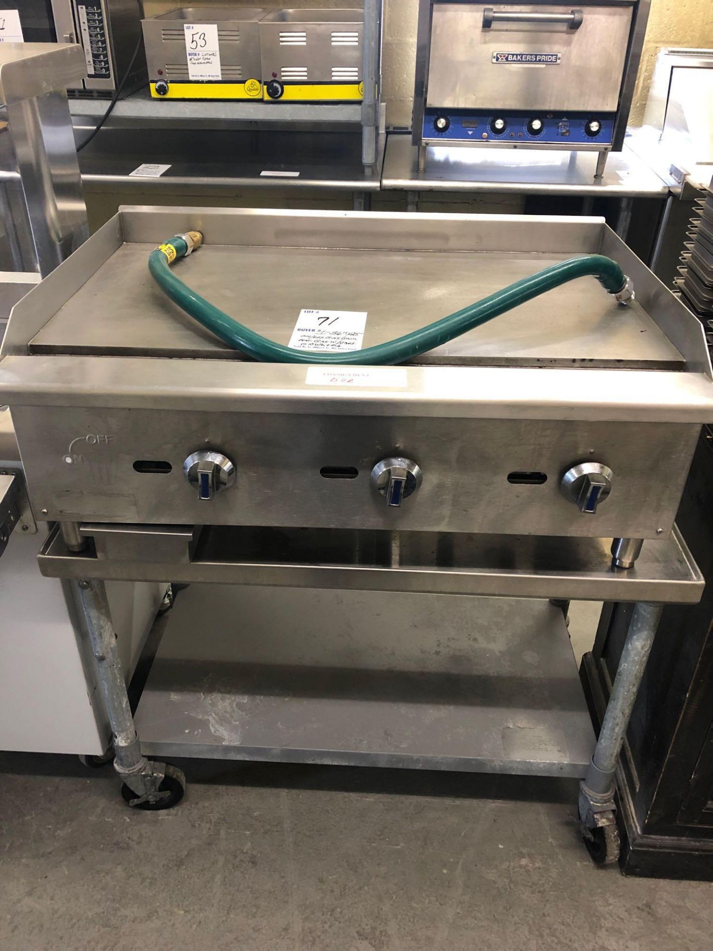 36 inch manual gas grill with stand