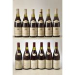 Gevrey Chambertin 1986 Chauvot Labaume 6 bts Bourgogne Pinot Noir 1989 Vallet Freres 6 bts