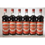 Gancia Aperitivo Americano 1 litre 15% Vol 1970's Bottling 6 bts