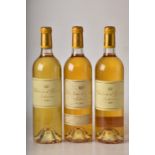 Chateau d'Yquem 2001 1 bt Chateau d'Yquem 2005 1 bt Chateau d'Yquem 2010 1 bt Above 3 bts