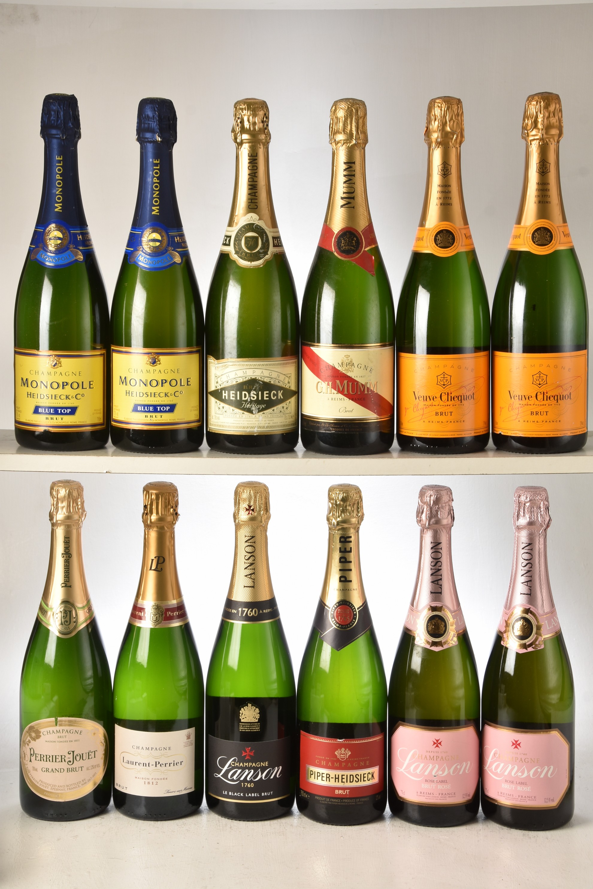 Champagne Non Vintage Mixed Case 12 bts