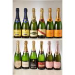 Champagne Non Vintage Mixed Case 12 bts