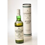 Laphroaig 10 yr old in Tin 1 x 70cl bts