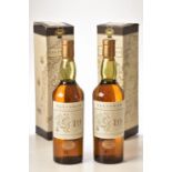 Talisker 10 yr old Map label 45.8% OCC 2 x 70cl bts