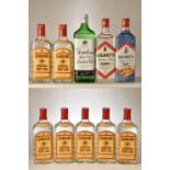 Gordons etc 10 x 70cl bts