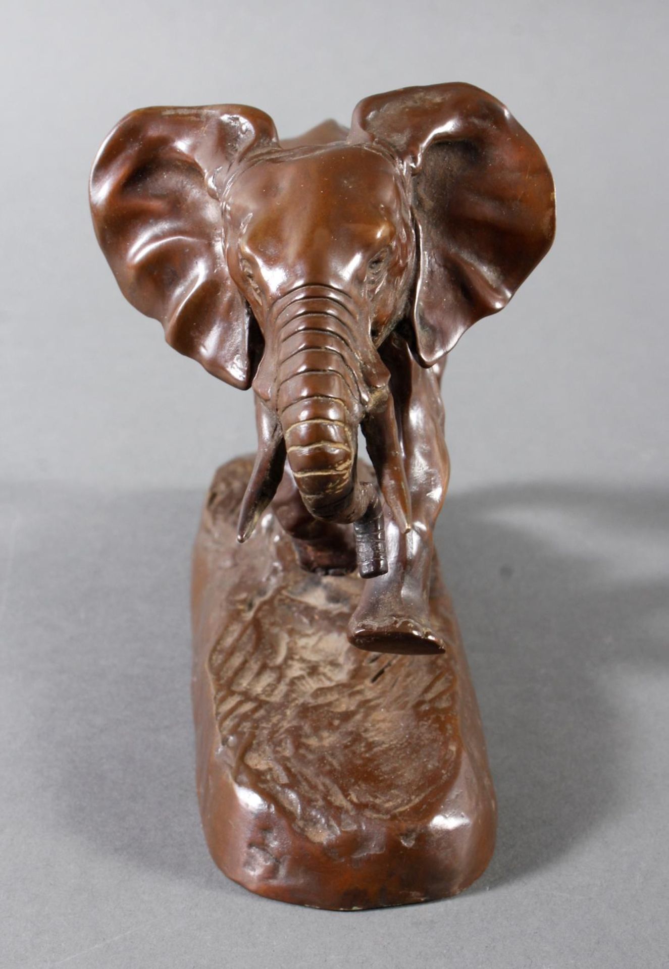 Bronzeskulptur, Elefant, Antoine Louis BARYE (1796-1875) - Bild 3 aus 6