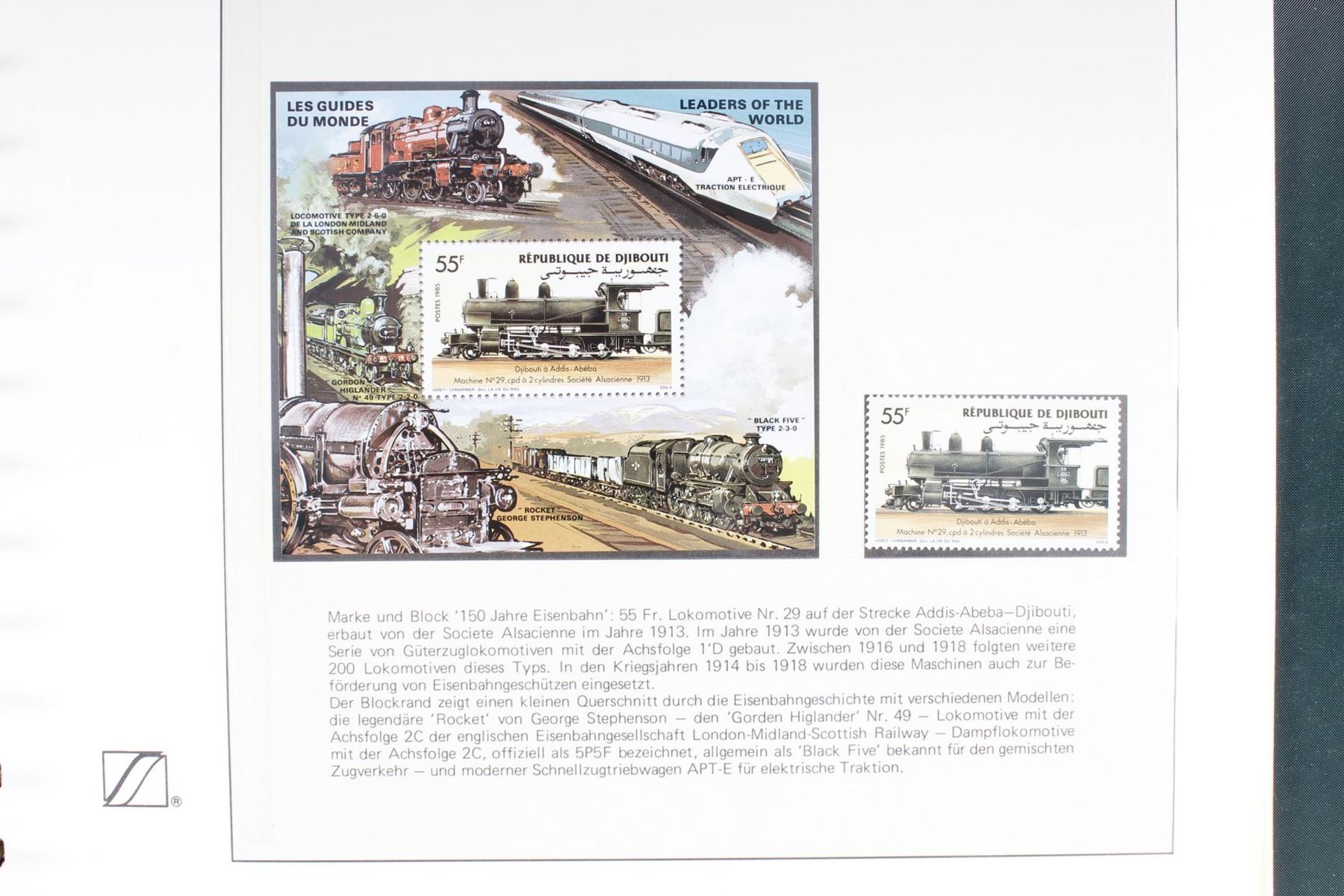 Sieger Abo-Sammlung: Eisenbahn-Briefmarken - Image 6 of 8