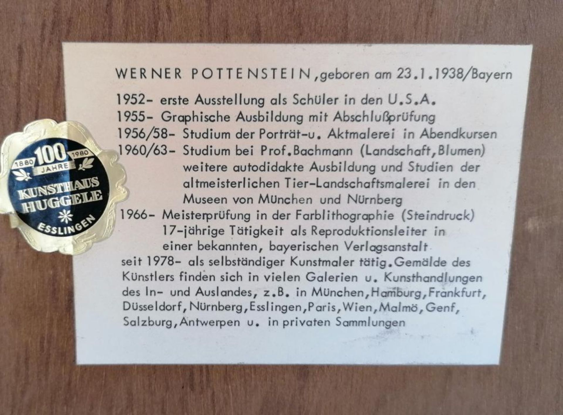 Werner Pottenstein (1938/Bayern) - Image 5 of 5
