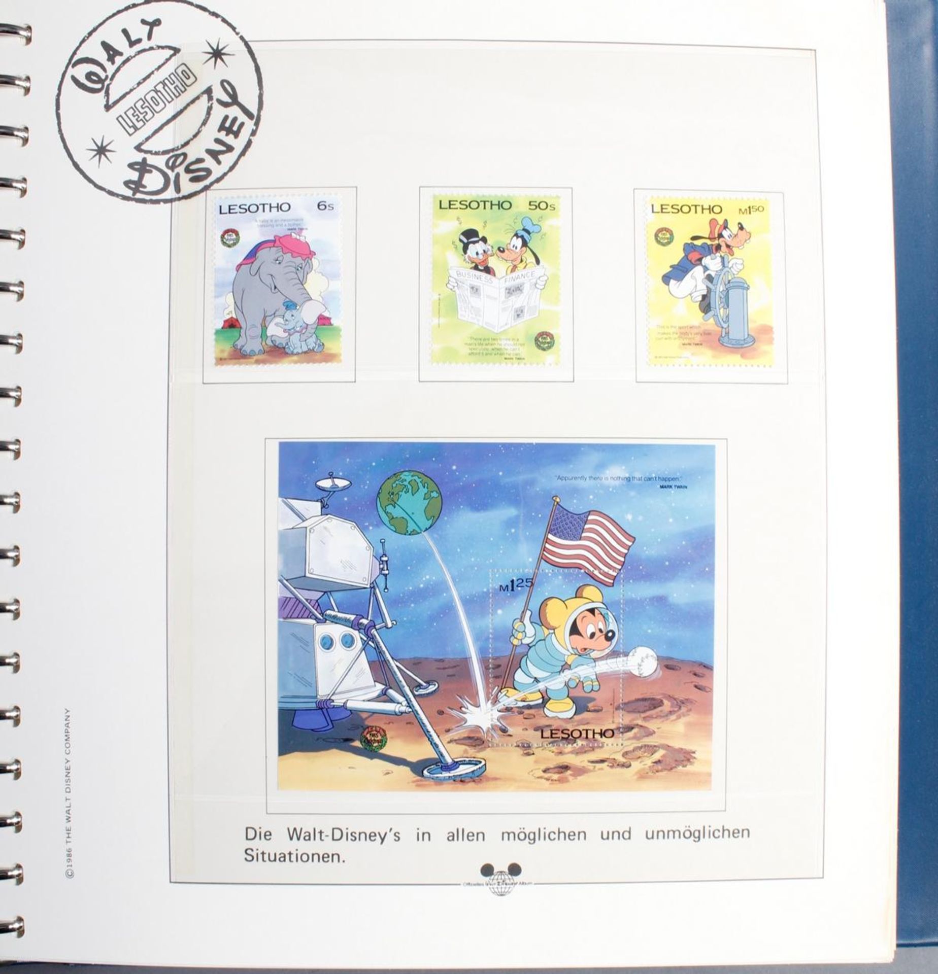 2 Alben: Walt Disneys wundervolle Welt in bunten Marken - Image 3 of 8