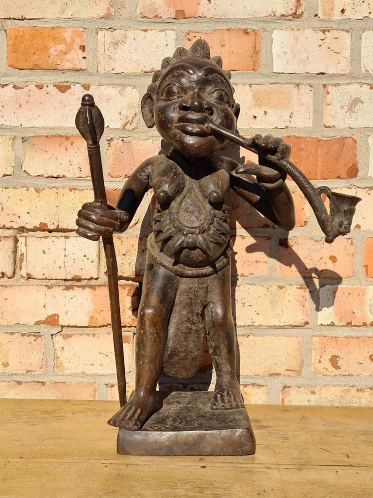 Afrikanische Skulptur aus Bronze, 1. Hälfte 20. Jahrhundert