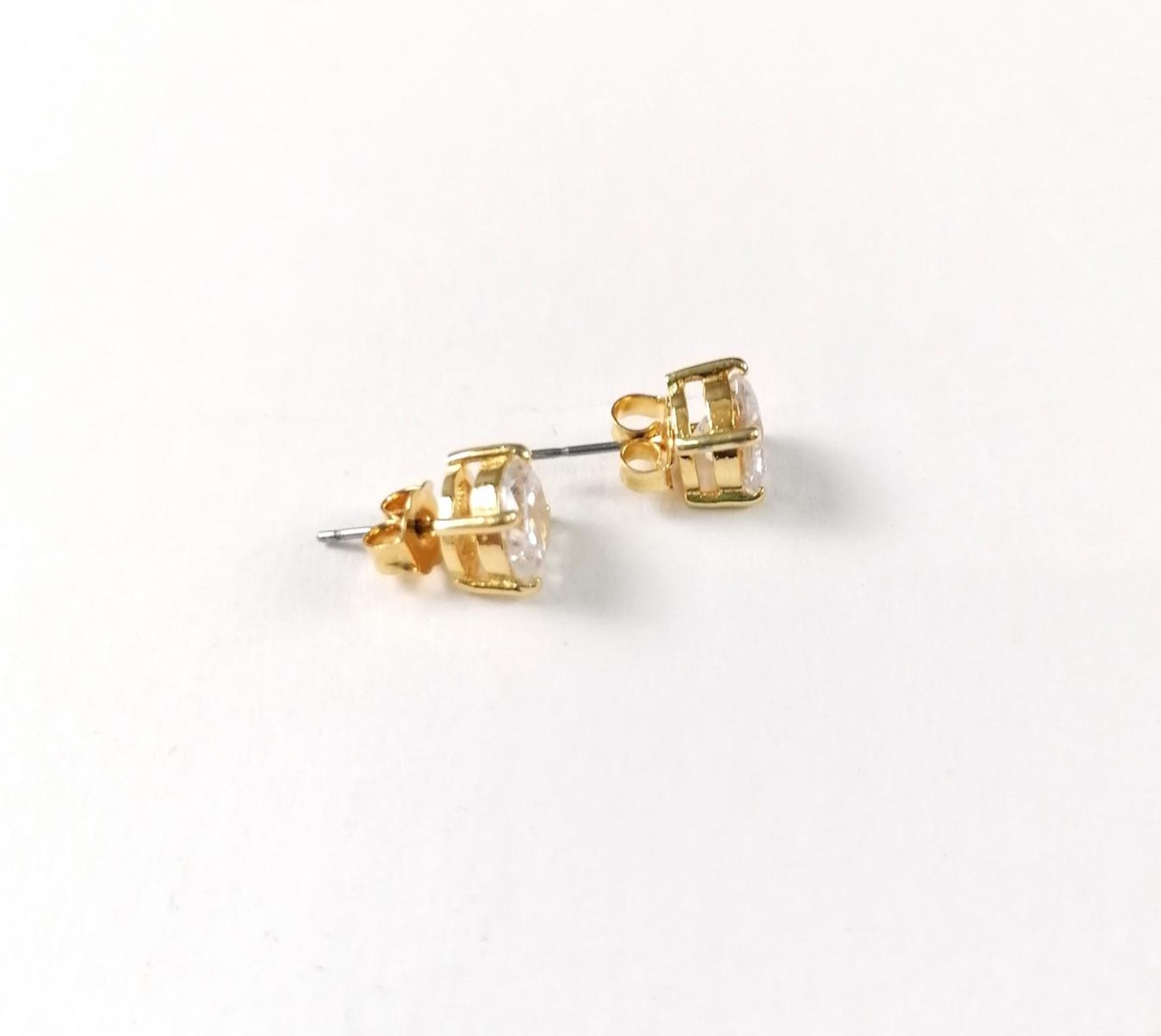 8 Karat Gelbgold Ohrstecker mit Zirkonia - Image 3 of 3