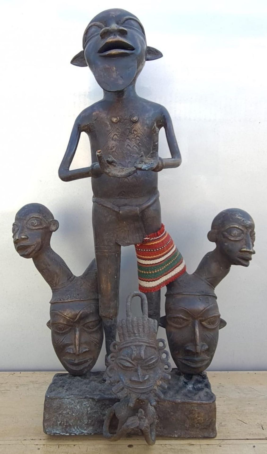 Afrikanische Skulptur aus Bronze, 1. Hälfte 20. Jahrhundert