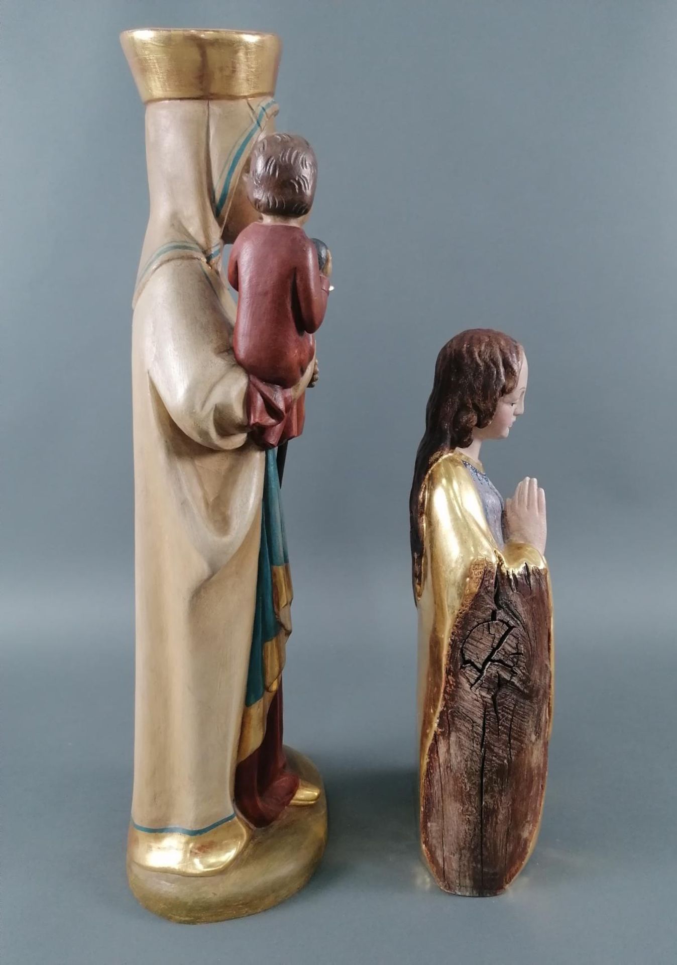 2 Heiligenfiguren "Madonna Figuren - Bild 3 aus 5