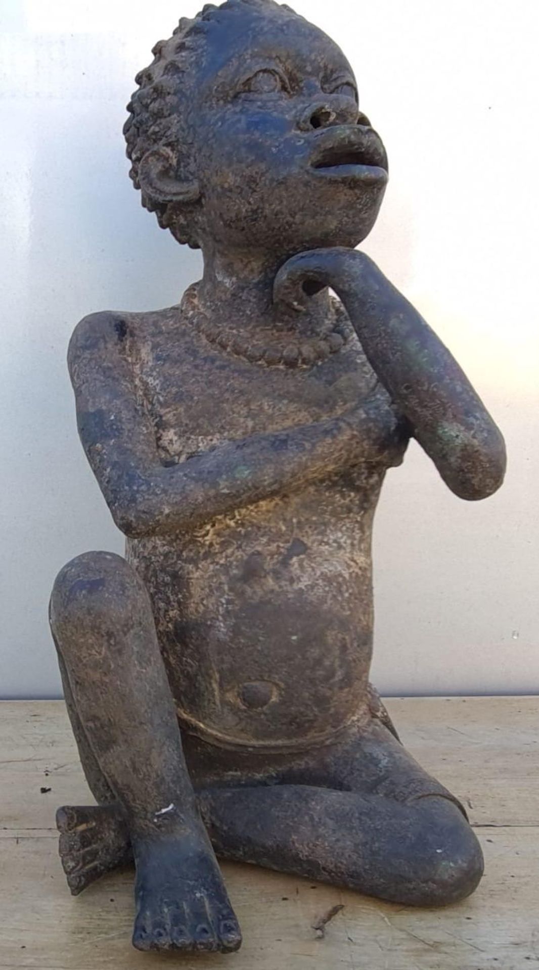 Afrikanische Skulptur aus Bronze, 1. Hälfte 20. Jahrhundert - Bild 2 aus 6