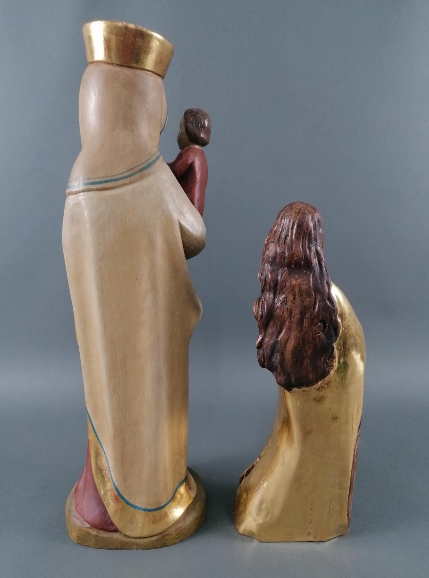 2 Heiligenfiguren "Madonna Figuren - Bild 2 aus 5