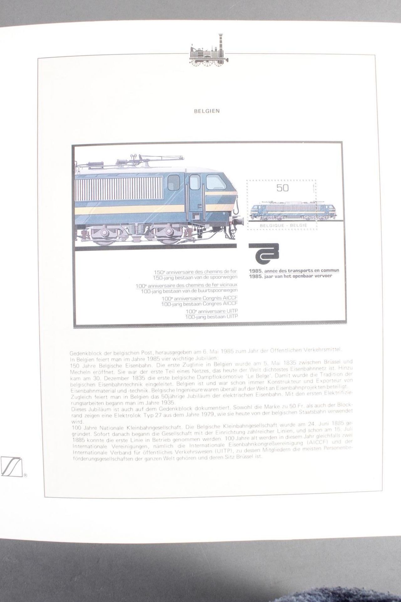 Sieger Abo-Sammlung: Eisenbahn-Briefmarken - Image 3 of 8