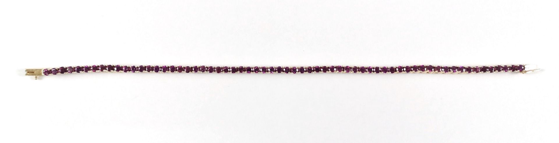 14 karätiges Armband mit Amethysten