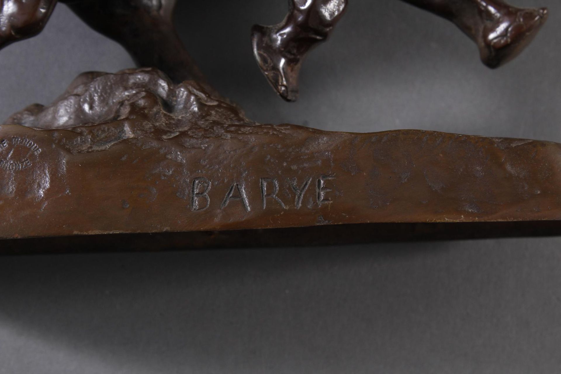 Bronzeskulptur, Elefant, Antoine Louis BARYE (1796-1875) - Bild 6 aus 6
