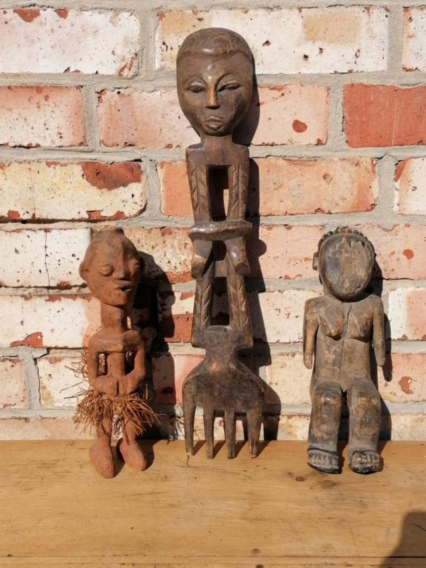 3 Afrikanische Skulpturen, 1. Hälfte 20. Jahrhundert