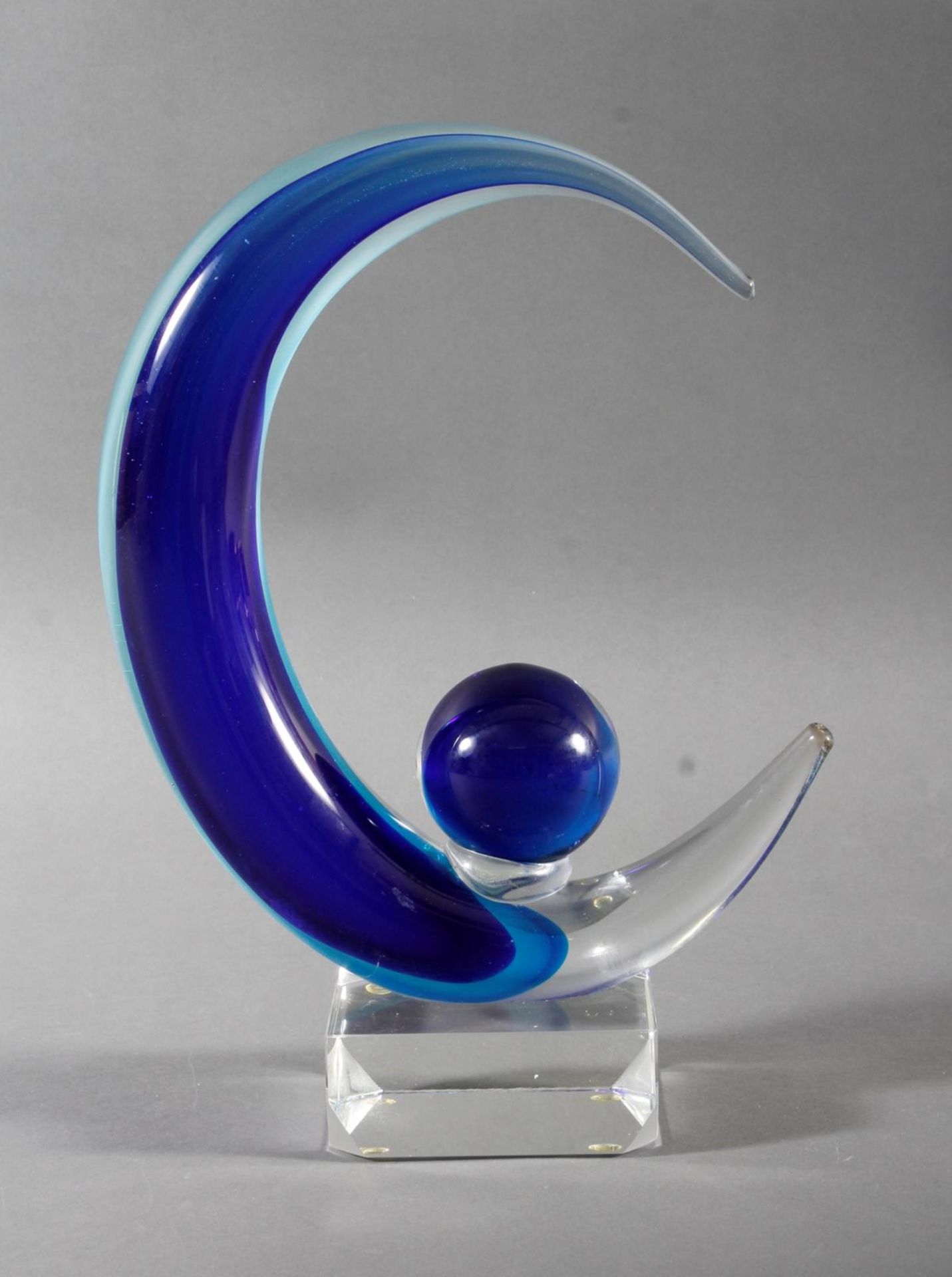 Glasskulptur, Somerso, Murano, 70er/80er Jahre