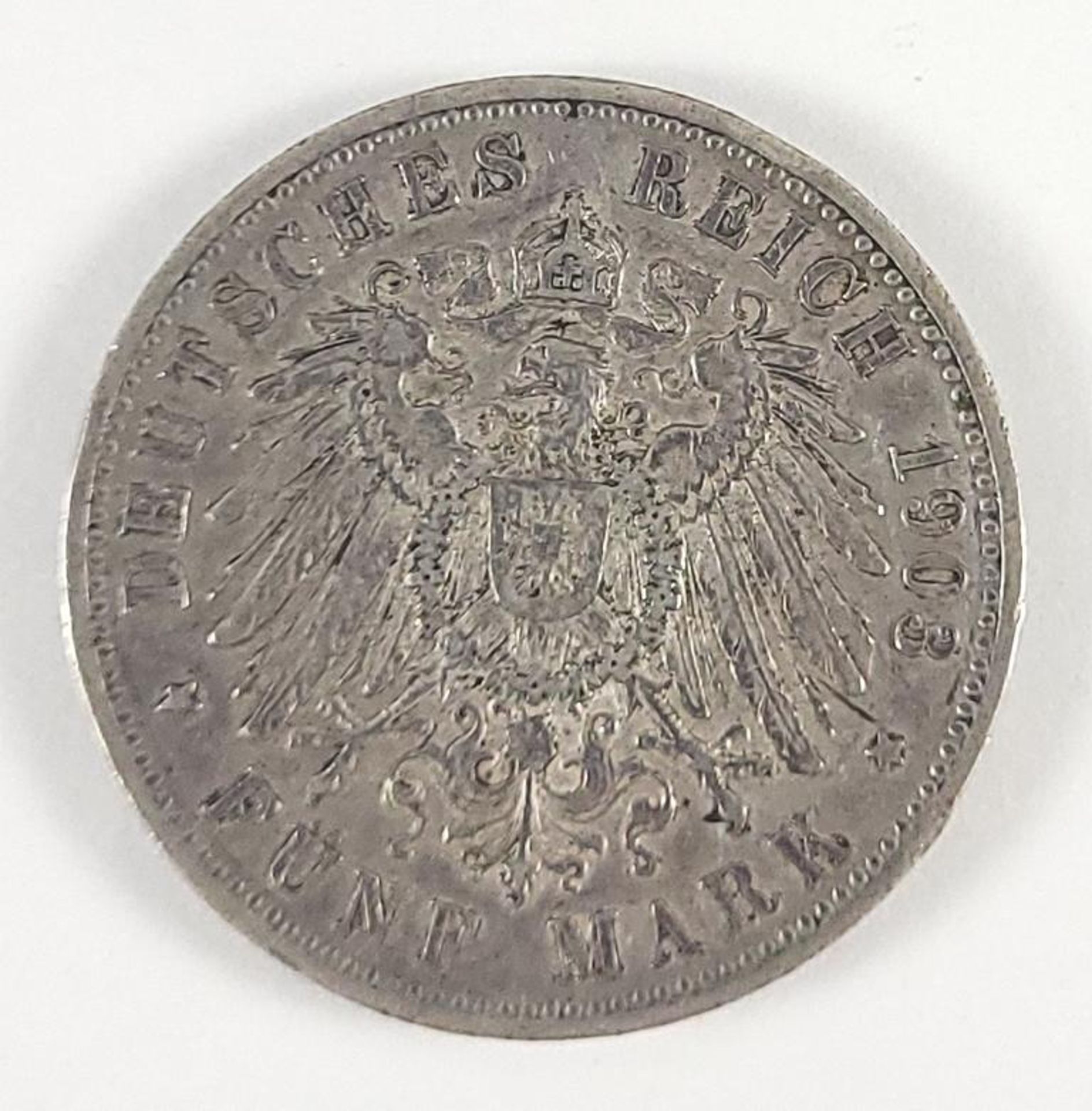 Fünf Mark Württemberg 1903 F - Bild 2 aus 2