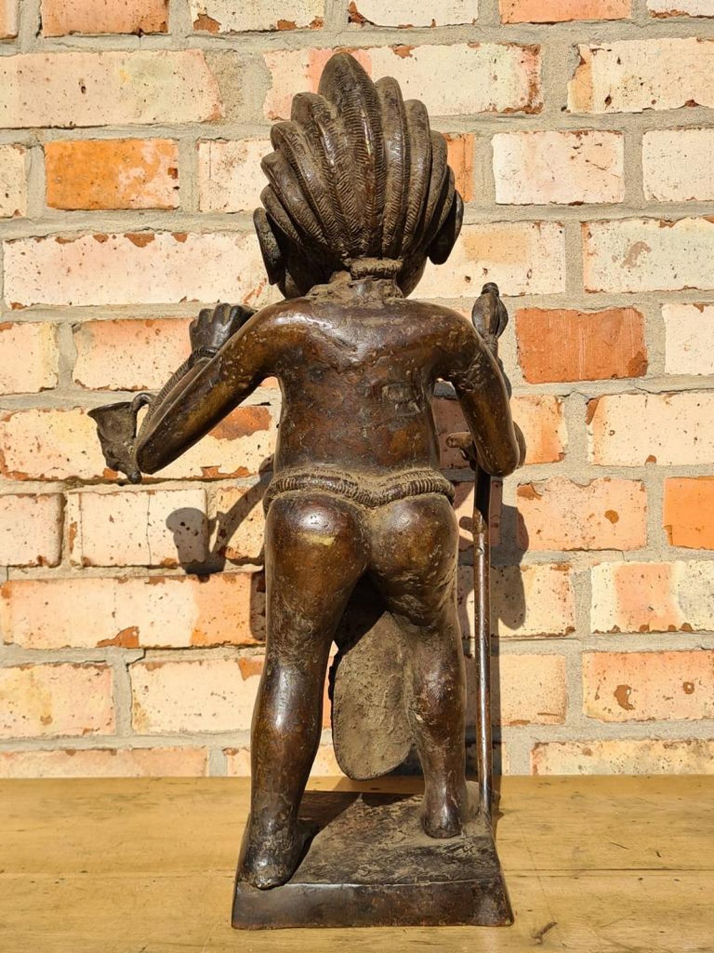 Afrikanische Skulptur aus Bronze, 1. Hälfte 20. Jahrhundert - Bild 2 aus 8