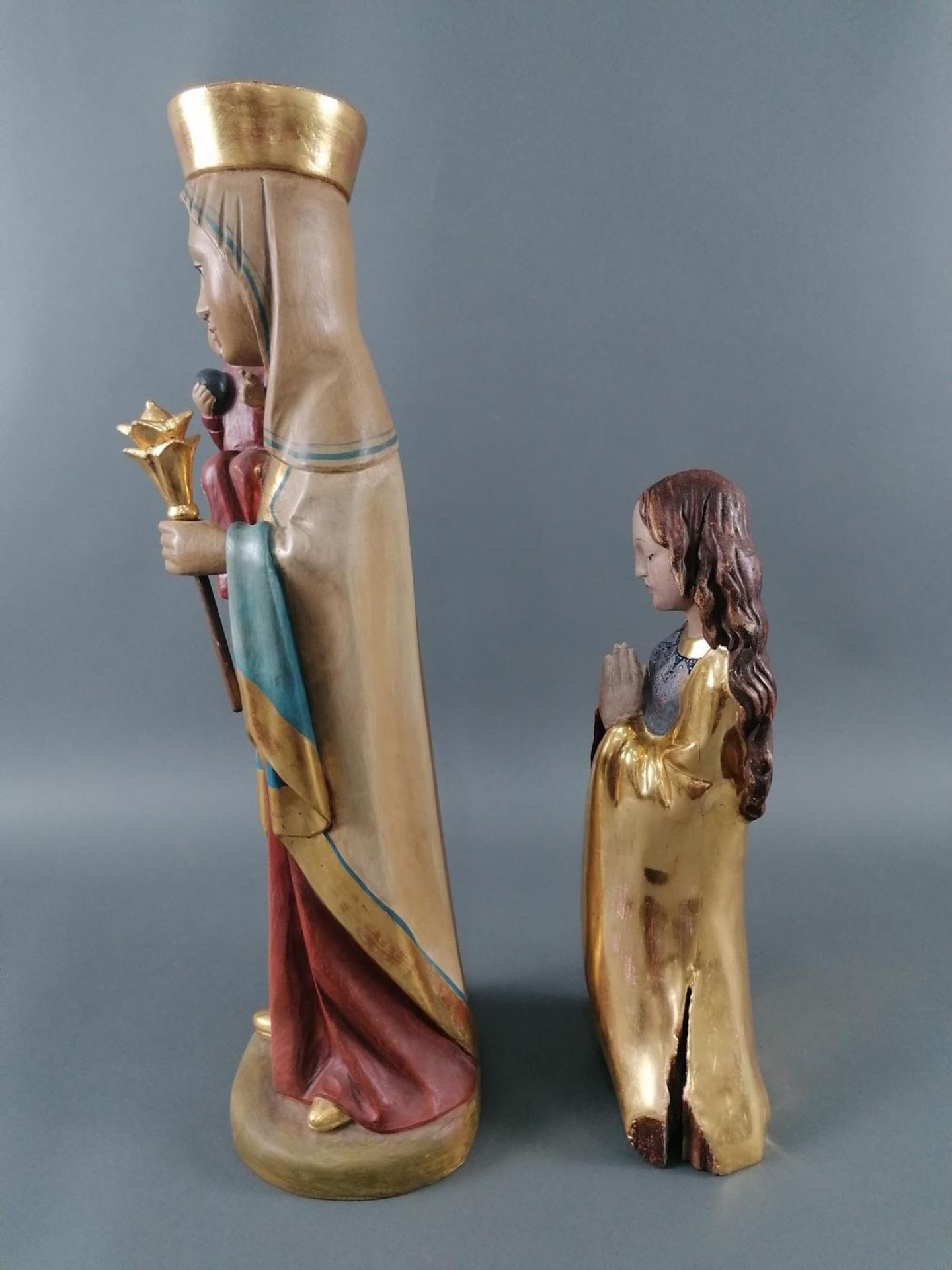 2 Heiligenfiguren "Madonna Figuren - Bild 4 aus 5
