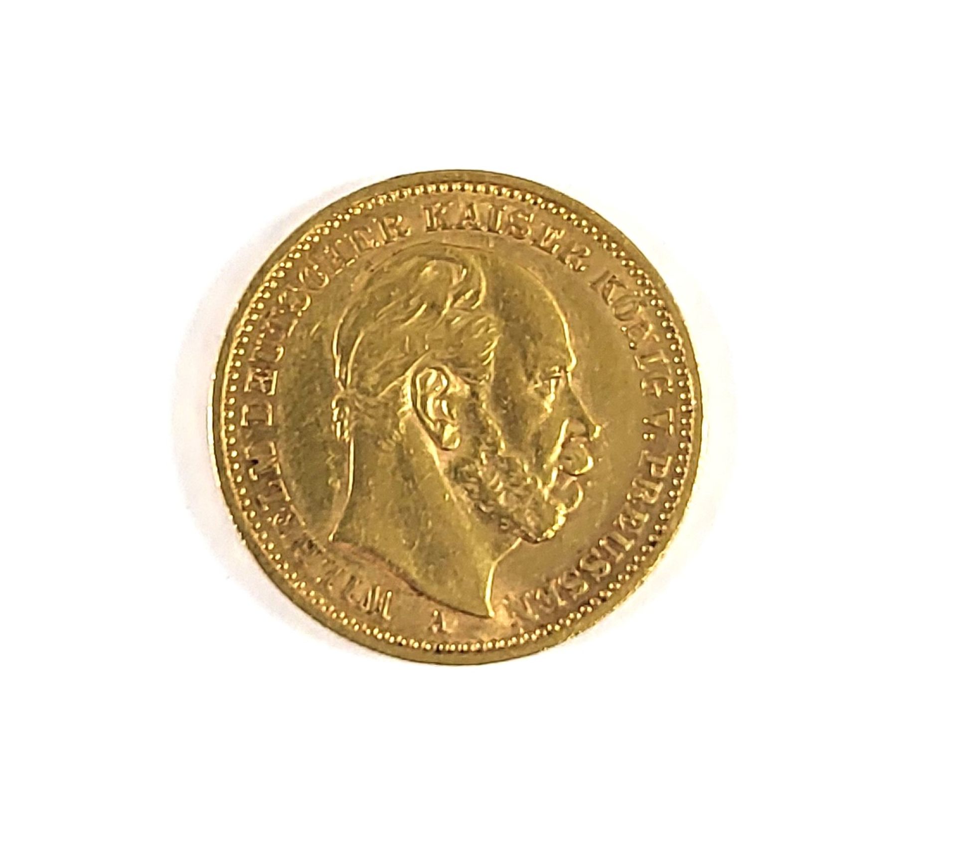 Goldmünze Wilhelm 20 Mark 1887 A in vz.