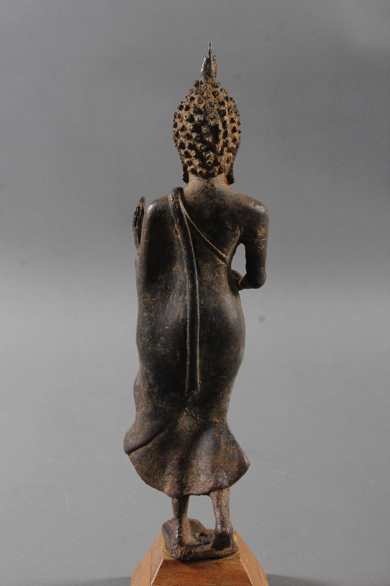 Bronze Buddha in der lehrenden Geste, Thailand 18/19 Jahrhundert - Bild 4 aus 8