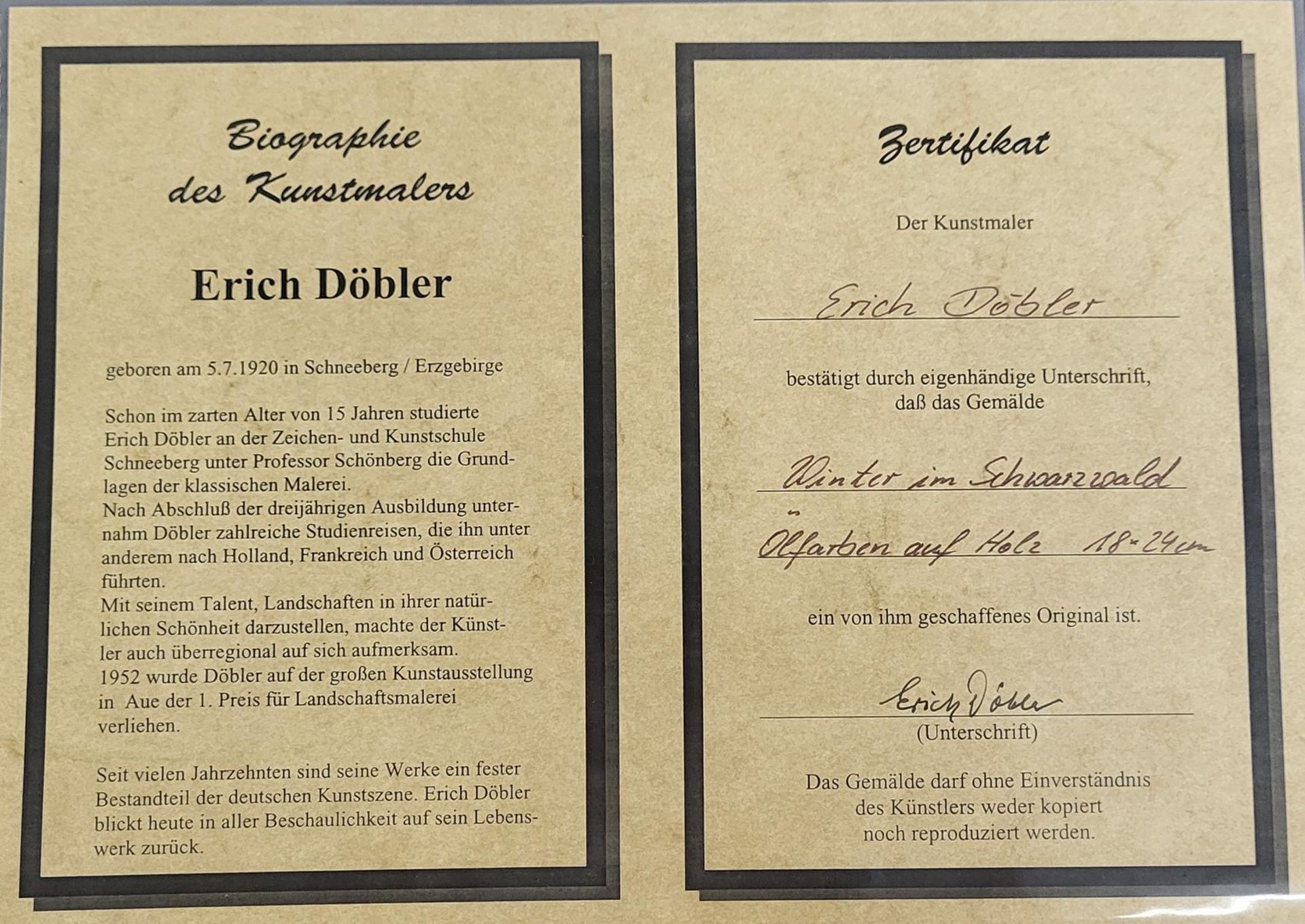 Erich Döbler (1920-2014) - Bild 5 aus 5