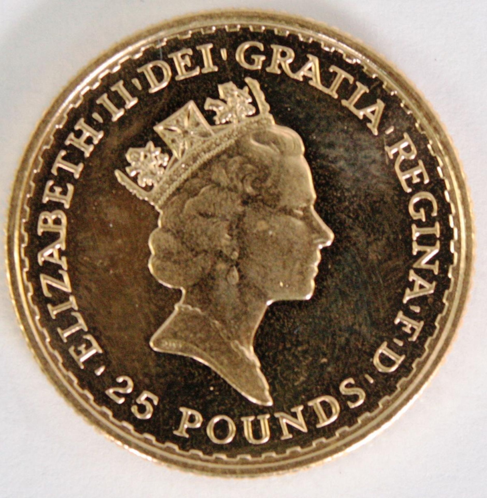 Großbritannien, Britannia, 25 Pounds, 1/4 Unze Feingold