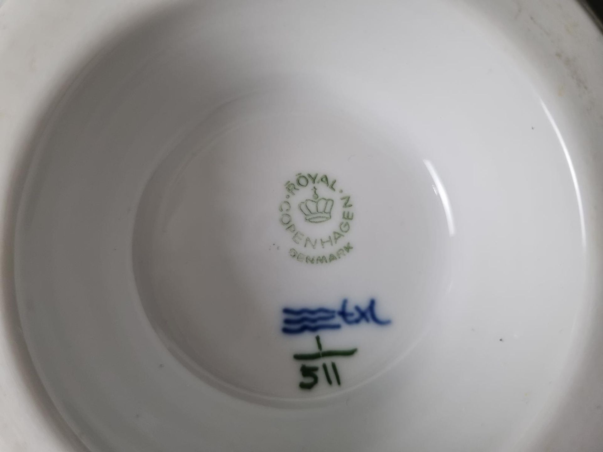 Royal Copenhagen, Dänemark, Musselmalet Halbspitze. Kaffeeservice für 8 Personen - Bild 3 aus 3