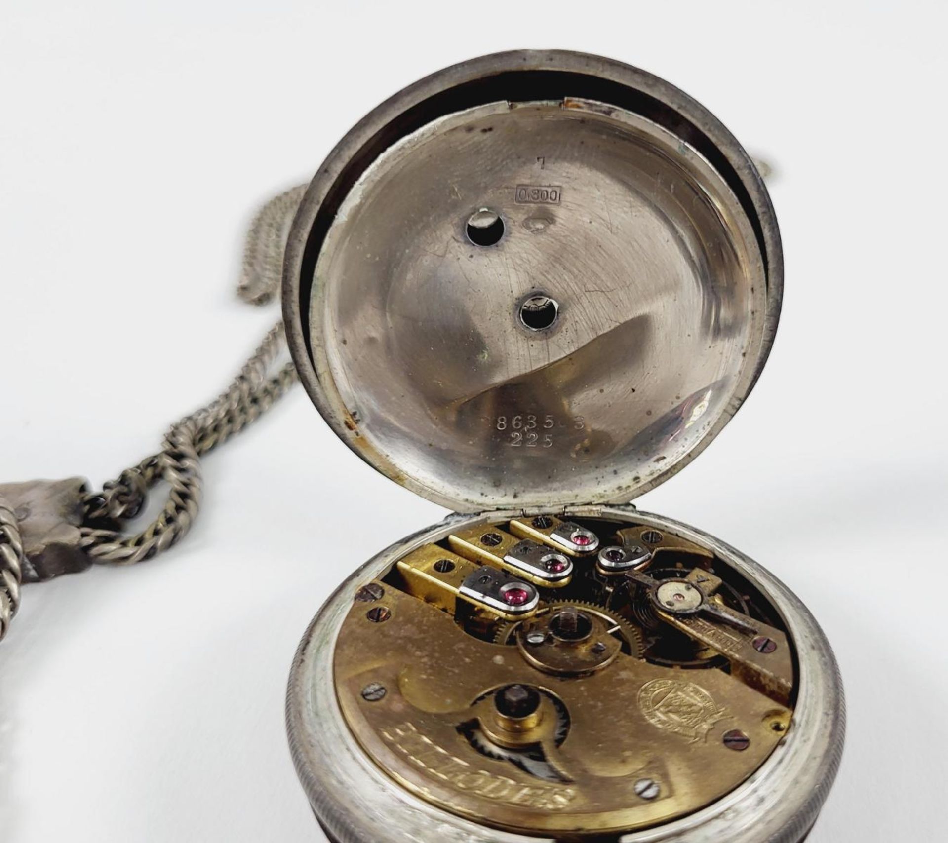 800er Silber Taschenuhr,  K. Serkisoff & Co. Constantinople, um 1890 - Bild 4 aus 6