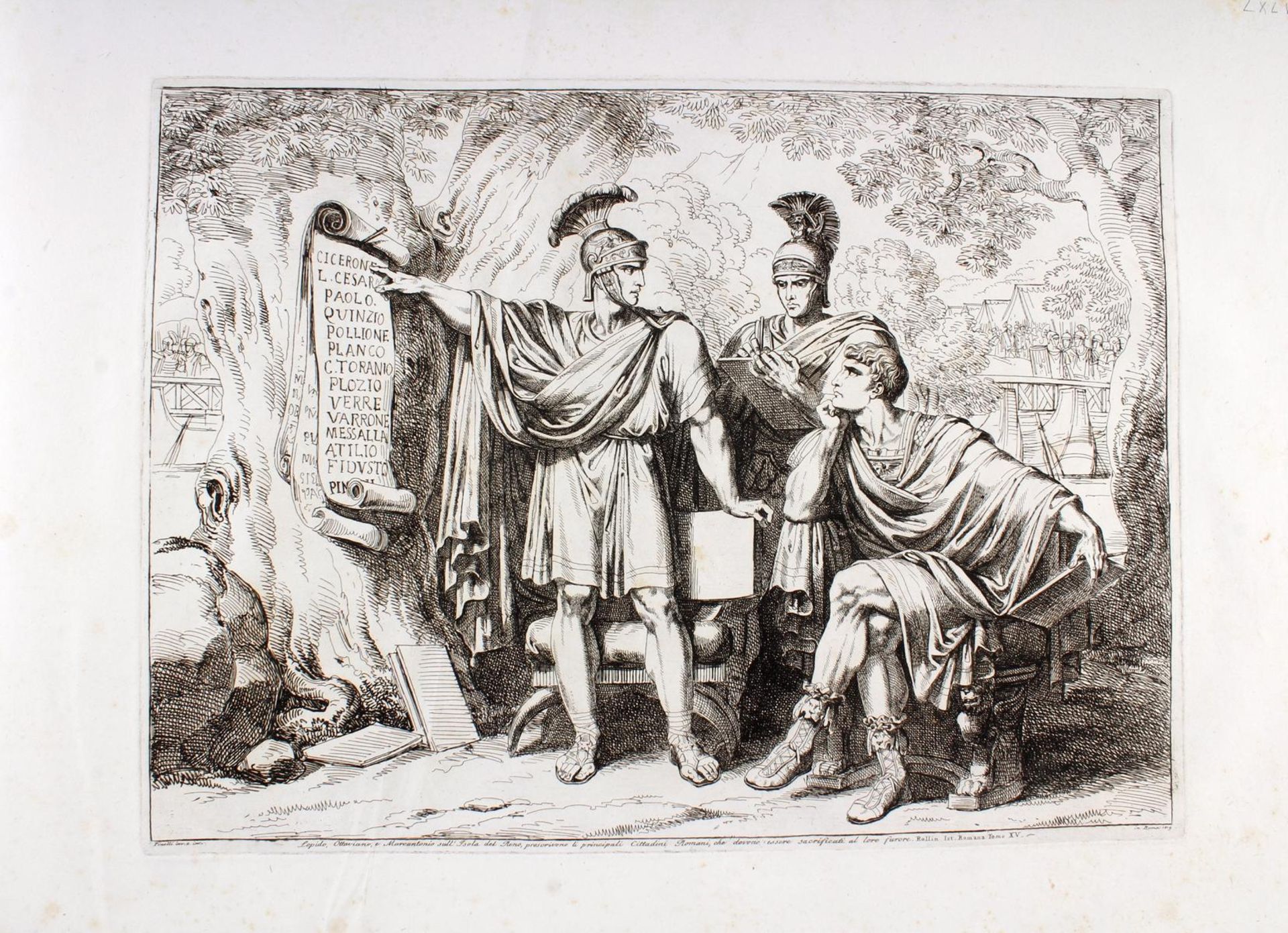 Album mit 97 Kupfertafeln, Istoria Romana von Bartolomeo Pinelli - Bild 19 aus 23