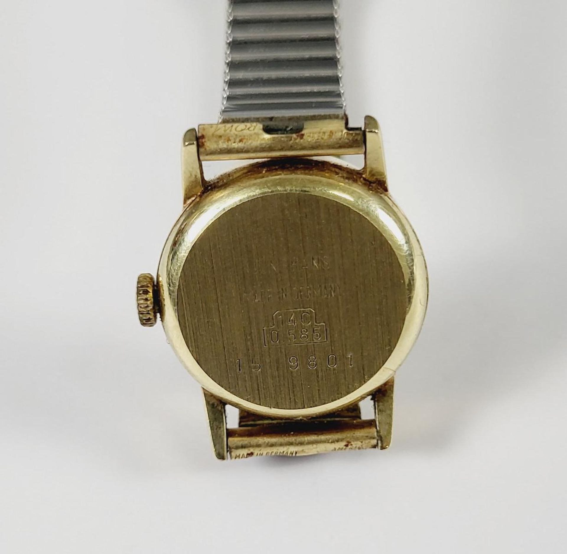 Junghans Damenarmbanduhr, 14 Karat Goldgehäuse - Bild 4 aus 4