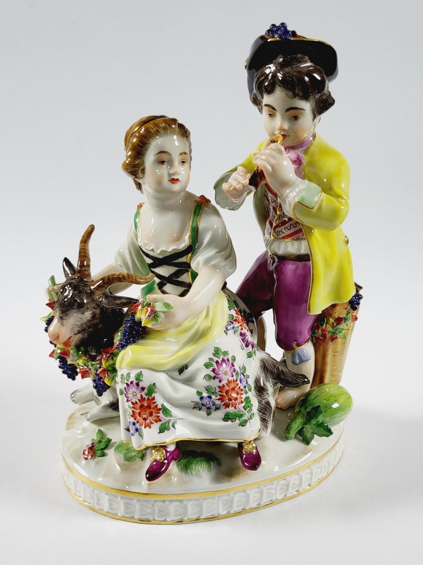 Figurengruppe, Der Herbst, Meissen 1. Wahl. - Image 7 of 7