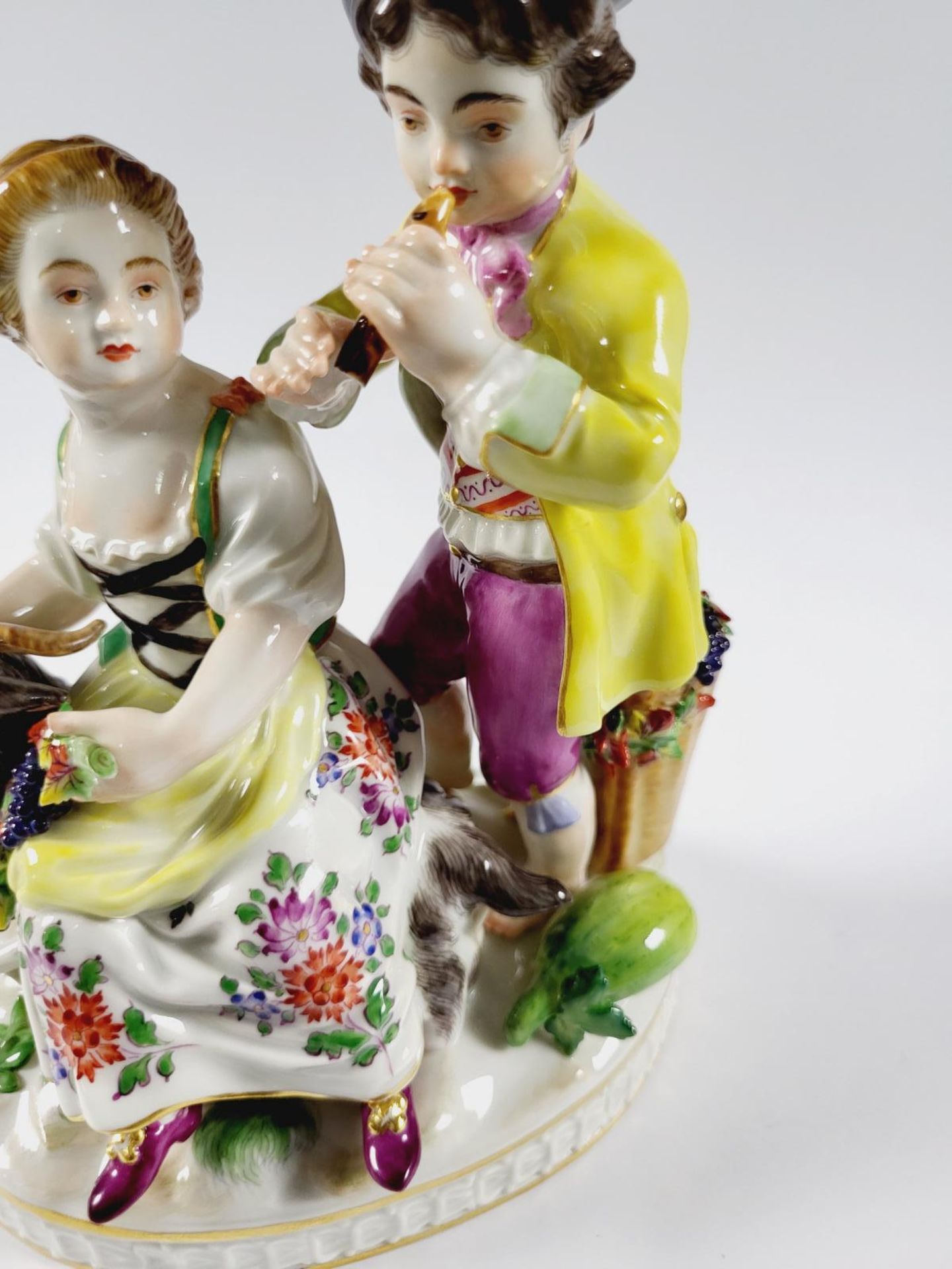 Figurengruppe, Der Herbst, Meissen 1. Wahl. - Image 6 of 7