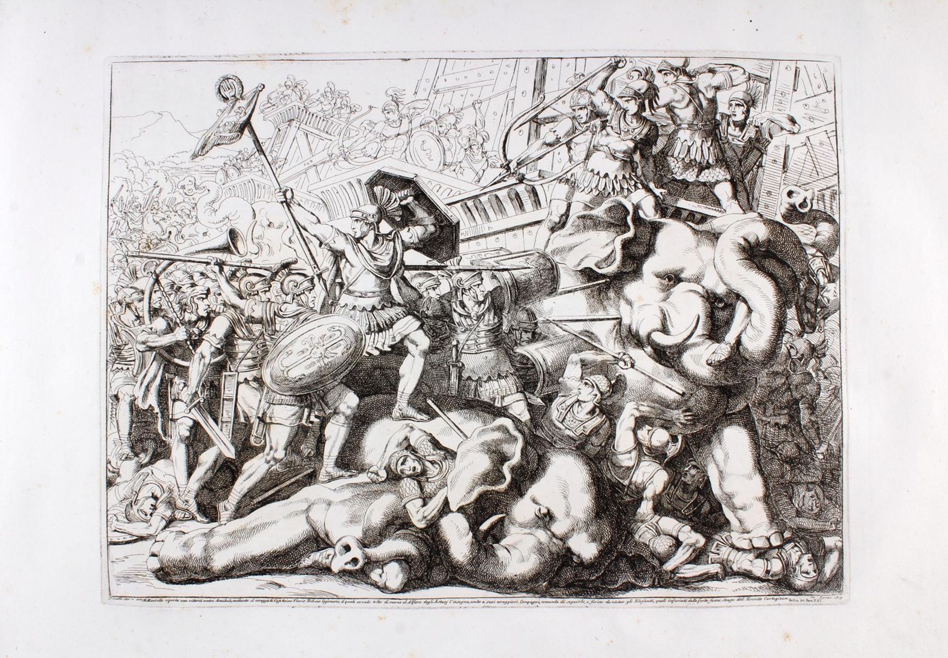 Album mit 97 Kupfertafeln, Istoria Romana von Bartolomeo Pinelli - Bild 15 aus 23