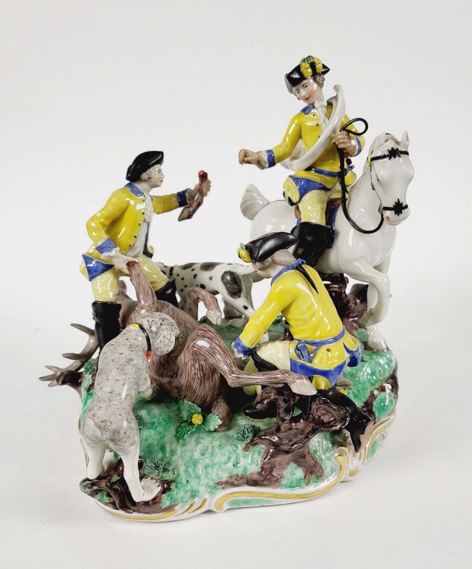 Nymphenburg Figurengruppe aus der "Gelben Jagd